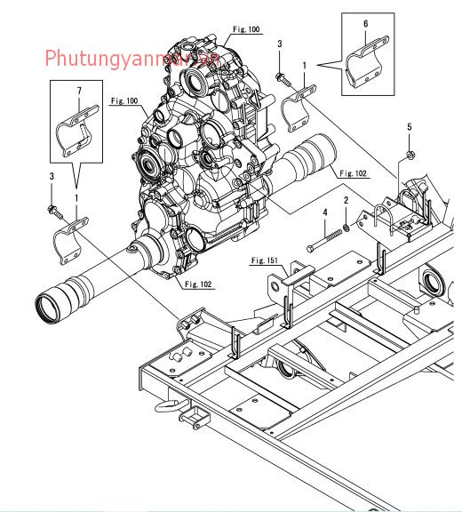 Giá đỡ hộp số